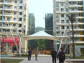 地下車庫出入口膜結(jié)構(gòu)